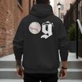 Baseball Dad Coach Old Head OG Old School Baller Men's Hoodie Back Print