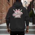 Baseball Dad With Coquette Cute Bow Sport Season Men's Hoodie Back Print Baseball Dad With Coquette Cute Bow Sport Season Men's Hoodie Back Print