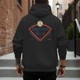 Baseball Dad Diamond Game Day Men's Hoodie Back Print Baseball Dad Diamond Game Day Men's Hoodie Back Print