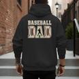 Baseball Dad Distressed Bold Stitch Graphic Sports Father Men's Hoodie Back Print Baseball Dad Distressed Bold Stitch Graphic Sports Father Men's Hoodie Back Print