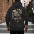 Baseball Baseball Dad Dugout Family Matching Men's Hoodie Back Print