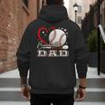 Baseball Dad Family Matching Cute Baseball Lover Men's Hoodie Back Print