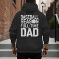 Baseball Dad Father Homerun Fathers Day Baseball Lovers Men's Hoodie Back Print