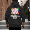 Baseball Dad Fathers Day For Daddy Papa Father Men's Hoodie Back Print Baseball Dad Fathers Day For Daddy Papa Father Men's Hoodie Back Print