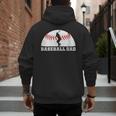 Baseball Dad Father's Day Men Sports Lover Men's Hoodie Back Print