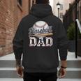 Baseball Dad Father's Day Sports Baseball Lover Men's Hoodie Back Print