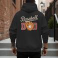 Baseball Dad Fireball Sports Father Fathers Day Daddy Men's Hoodie Back Print Baseball Dad Fireball Sports Father Fathers Day Daddy Men's Hoodie Back Print