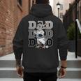 Baseball Dad Goose Sports Lover Father's Day Tee Men's Hoodie Back Print