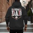 Baseball Dad Happy Fathers Day For Men Boys Kid Men's Hoodie Back Print Baseball Dad Happy Fathers Day For Men Boys Kid Men's Hoodie Back Print