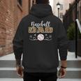 Baseball Dad Leopard Baseball Player Men's Hoodie Back Print