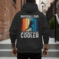 Baseball Dad Baseball Lover Father's Day Men's Hoodie Back Print