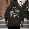 Baseball Dad Men Dads Hit Home Runs In More Ways Than One Men's Hoodie Back Print Baseball Dad Men Dads Hit Home Runs In More Ways Than One Men's Hoodie Back Print