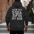 Baseball Dad For Men Vintage I'm A Catch Just Ask My Son Men's Hoodie Back Print Baseball Dad For Men Vintage I'm A Catch Just Ask My Son Men's Hoodie Back Print