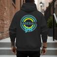 Baseball Dad With Modern Baseball Circles Men's Hoodie Back Print Baseball Dad With Modern Baseball Circles Men's Hoodie Back Print