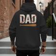 Baseball Dad Novelty Sports Love Fathers Day Men's Hoodie Back Print