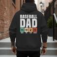 Baseball Dad Proud Little Slugger Father Humor Men's Hoodie Back Print Baseball Dad Proud Little Slugger Father Humor Men's Hoodie Back Print