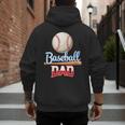 Baseball Dad Quote Father's Day Sports Men's Hoodie Back Print Baseball Dad Quote Father's Day Sports Men's Hoodie Back Print