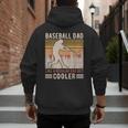 Baseball Dad Like Regular But Cooler Coach Player Fans Men's Hoodie Back Print