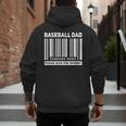 Baseball Dad Scan For Payment Barcode Father Men's Hoodie Back Print Baseball Dad Scan For Payment Barcode Father Men's Hoodie Back Print