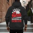 Baseball Dad Shirt Proud Dad Of A Baseball 2025 Senior Men's Hoodie Back Print
