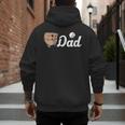 Baseball Dad Softball Dad Father's Day Men's Hoodie Back Print Baseball Dad Softball Dad Father's Day Men's Hoodie Back Print