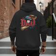 Baseball Dad Sport Fan Father Men Baseball Fathers Day Men's Hoodie Back Print
