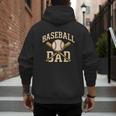 Baseball Dad Sports With Bats And Ball Graphic Men's Hoodie Back Print Baseball Dad Sports With Bats And Ball Graphic Men's Hoodie Back Print
