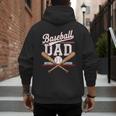 Baseball Dad Sports Lover Father's Day Father In Law Men's Hoodie Back Print Baseball Dad Sports Lover Father's Day Father In Law Men's Hoodie Back Print