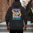 Baseball Dad Squad Fox On The Bat Men's Hoodie Back Print Baseball Dad Squad Fox On The Bat Men's Hoodie Back Print
