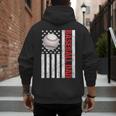 Baseball Dad USA American Flag Patriotic Dad 4th Of July Men's Hoodie Back Print Baseball Dad USA American Flag Patriotic Dad 4th Of July Men's Hoodie Back Print