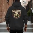 Baseball Dad Vintage Men's Hoodie Back Print Baseball Dad Vintage Men's Hoodie Back Print