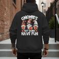 Basketball Gnomies Have Fun For Baseball Dad And Coach Men's Hoodie Back Print