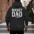 Bucket Dad Softball Dad Baseball Dad Coach Bucket Men's Hoodie Back Print