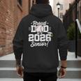 Class Of 2026 Senior Year Baseball Dad Senior 2026 Men's Hoodie Back Print