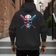 Cool Baseball Ice Cream Dripping Baseball Dad Baseball Lover Men's Hoodie Back Print Cool Baseball Ice Cream Dripping Baseball Dad Baseball Lover Men's Hoodie Back Print