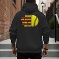 Dad Of Ballers Behind Every Softball Player Baseball Dads Men's Hoodie Back Print Dad Of Ballers Behind Every Softball Player Baseball Dads Men's Hoodie Back Print