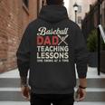 Dad Baseball Dad Teaching Lessons One Swing At A Time Men's Hoodie Back Print Dad Baseball Dad Teaching Lessons One Swing At A Time Men's Hoodie Back Print