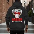 My Daughter Throws Harder Than Your Son Baseball Dads Men's Hoodie Back Print My Daughter Throws Harder Than Your Son Baseball Dads Men's Hoodie Back Print