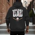 Fathers Day Baseball Dad Men's Hoodie Back Print Fathers Day Baseball Dad Men's Hoodie Back Print