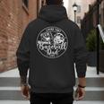 Football Living That Baseball Dad Life Game Day Sport Men's Hoodie Back Print