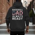 Homerun Baseball Dad Baseball Lovers Father Fathers Day Men's Hoodie Back Print