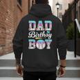 Ice Cream Baseball Dad Birthday Boy Drip Bat Sweet Baseball Men's Hoodie Back Print