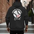 The Last Home Run Season Senior Baseball Dad 2025 2 SIDES Men's Hoodie Back Print