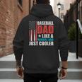 Patriotic Baseball Dad Father's Day American Flag Men's Hoodie Back Print Patriotic Baseball Dad Father's Day American Flag Men's Hoodie Back Print