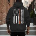 Retro Baseball Dad American Flag Father's Day 4th Of July Men's Hoodie Back Print Retro Baseball Dad American Flag Father's Day 4th Of July Men's Hoodie Back Print