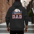 Retro Baseball Dad Father's Day Men's Hoodie Back Print Retro Baseball Dad Father's Day Men's Hoodie Back Print
