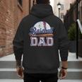 Retro Baseball Dad Happy Fathers Day For Men Sports Lovers Men's Hoodie Back Print Retro Baseball Dad Happy Fathers Day For Men Sports Lovers Men's Hoodie Back Print