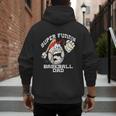 Super Baseball Dad Men's Hoodie Back Print