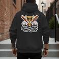 Most Valuable Papa Baseball Dad Coach Player Father's Day Men's Hoodie Back Print