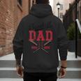 Vintage Baseball Dad Father's Day Game Day Toddlers Men's Hoodie Back Print